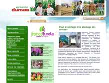 Tablet Screenshot of agricentre-dumas.fr